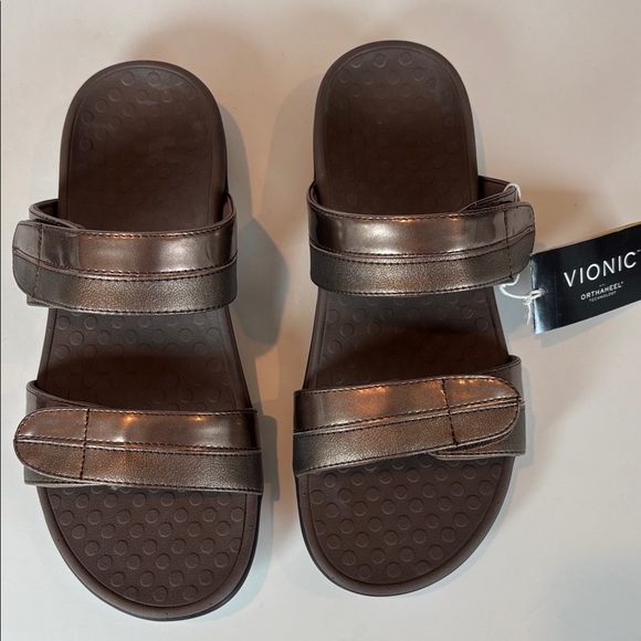 NEW! Vionic Tide Shore Sandals in Bronze. 
Size 8 - Picture 2 of 7